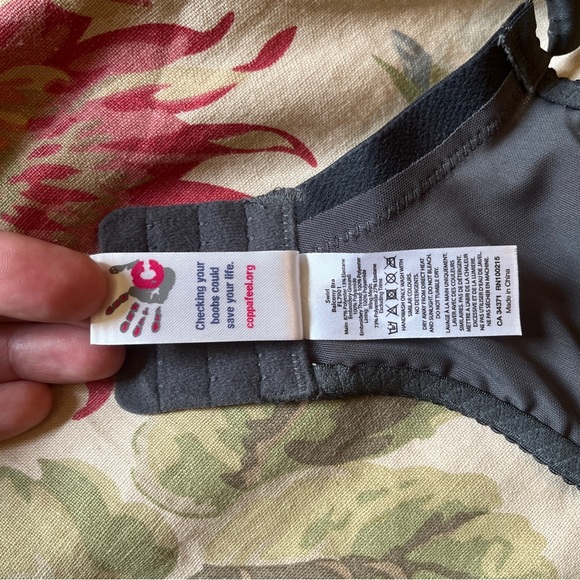 FLIRTELLE Size 36N Gray Bra Feminine Lace Underwire Sexy Lingerie Stretch $84NEW - Picture 11 of 15